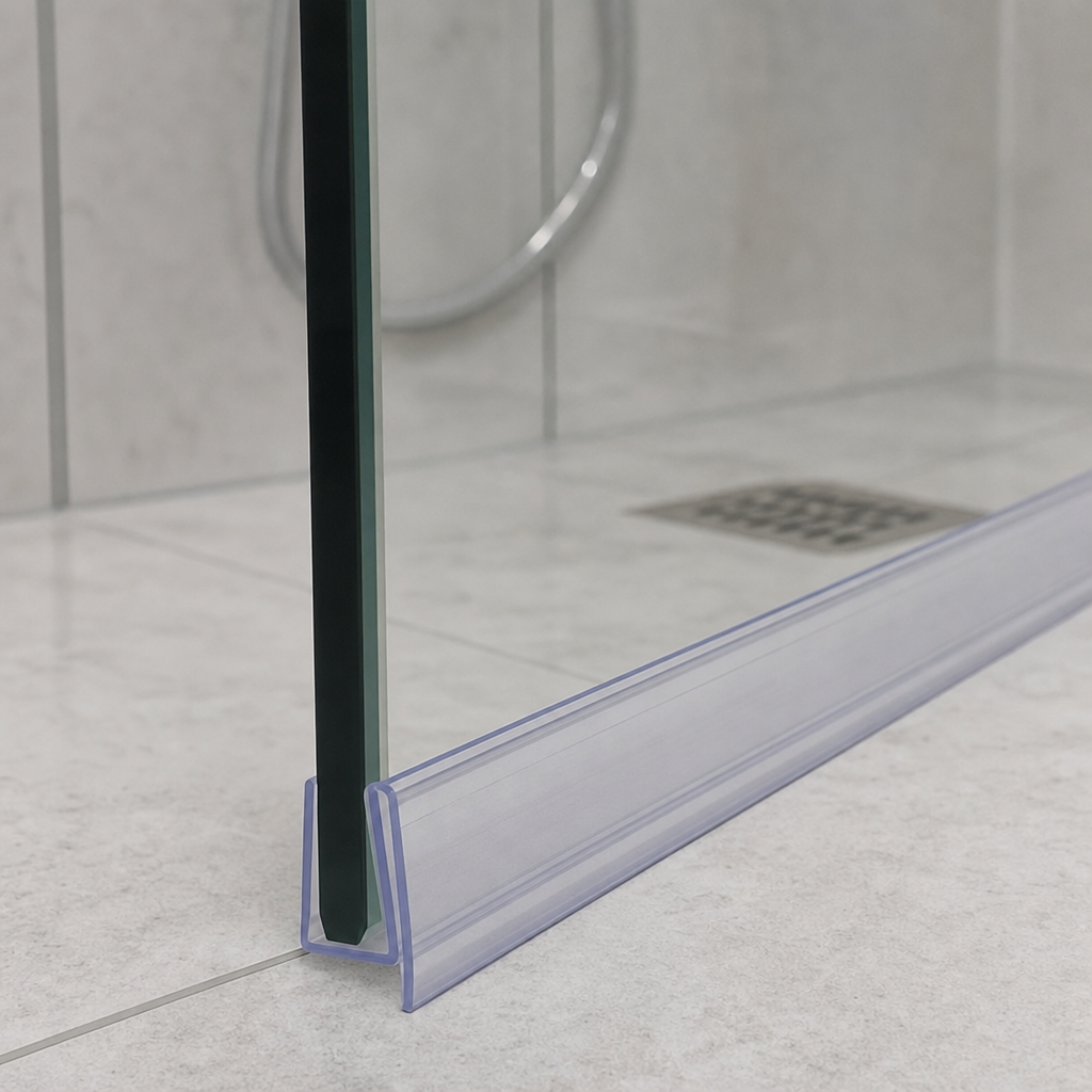 Shower Screen Seal for 6-8mm Glass – 19mm U Section