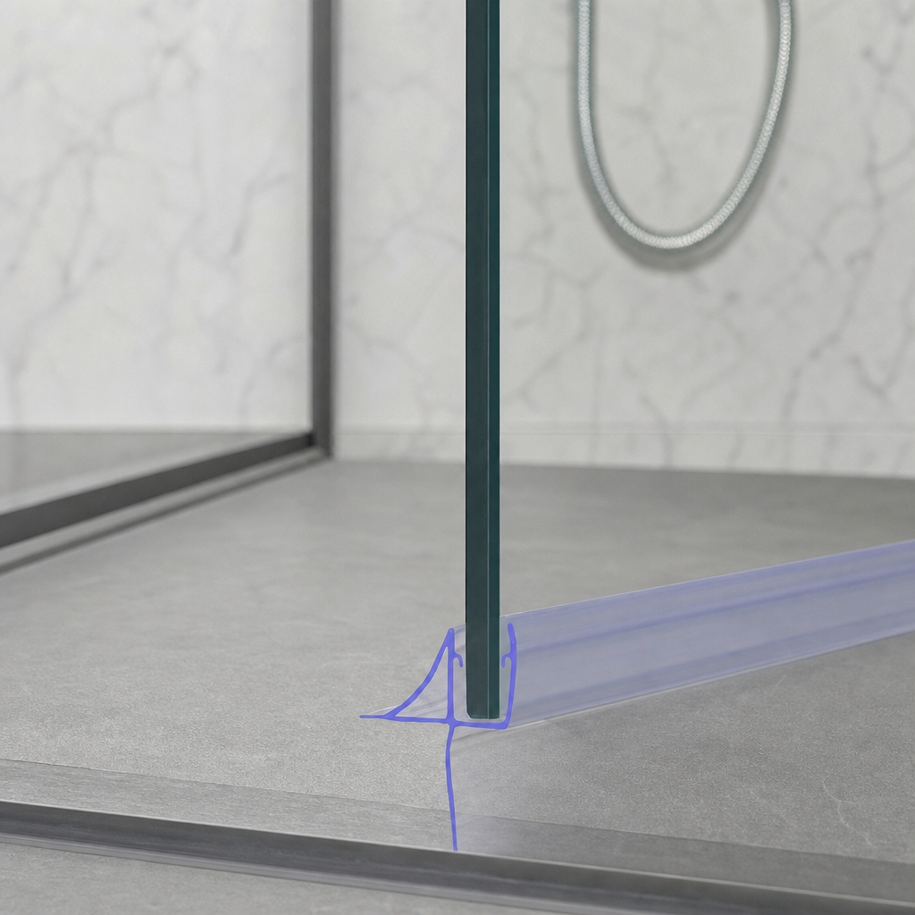 Shower Screen Seal for 4-6mm Glass – Seals 15-20mm Gap – SEAL141