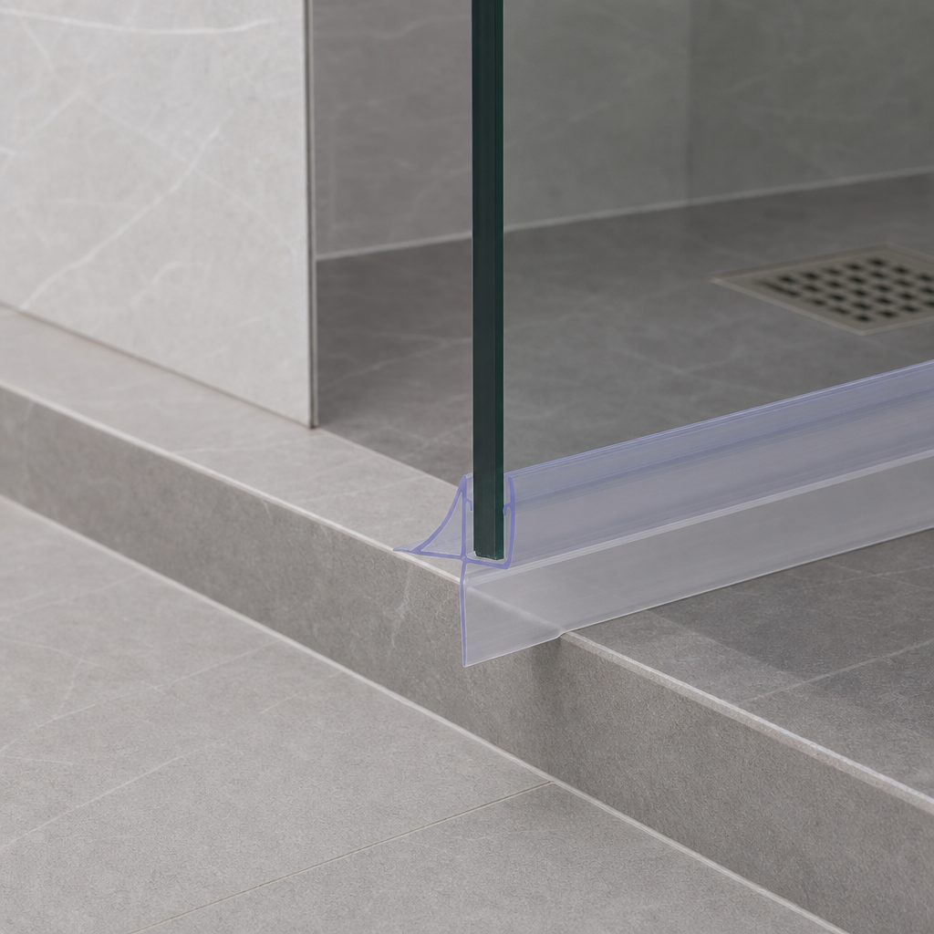 Shower Screen Seal for 8-10mm Glass – Seals 25-30mm Gap