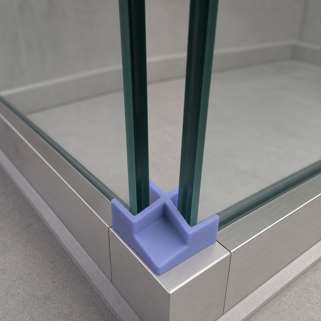 Shower Seal for 3-4mm Glass – Corner Piece, 800-2000mm