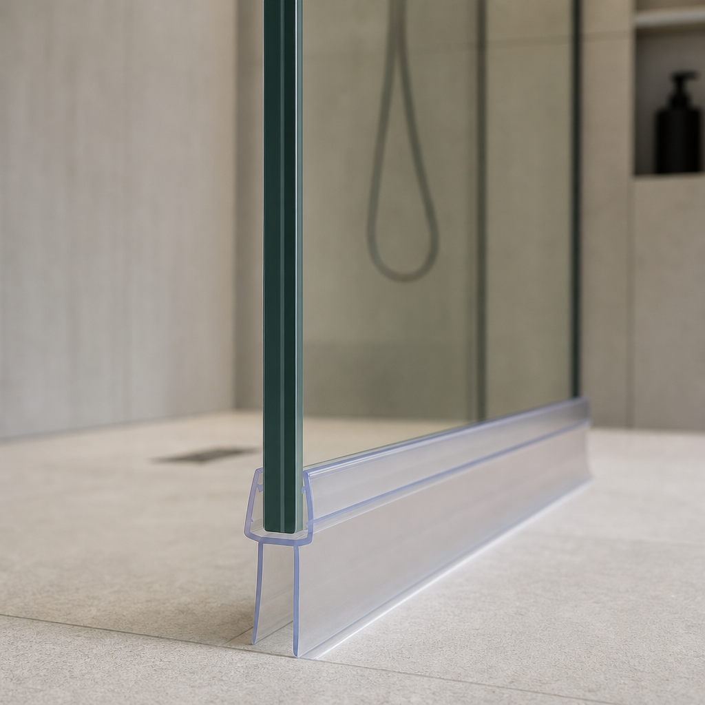 Shower Screen Seal for 3-6mm Gap – Straight Glass Only