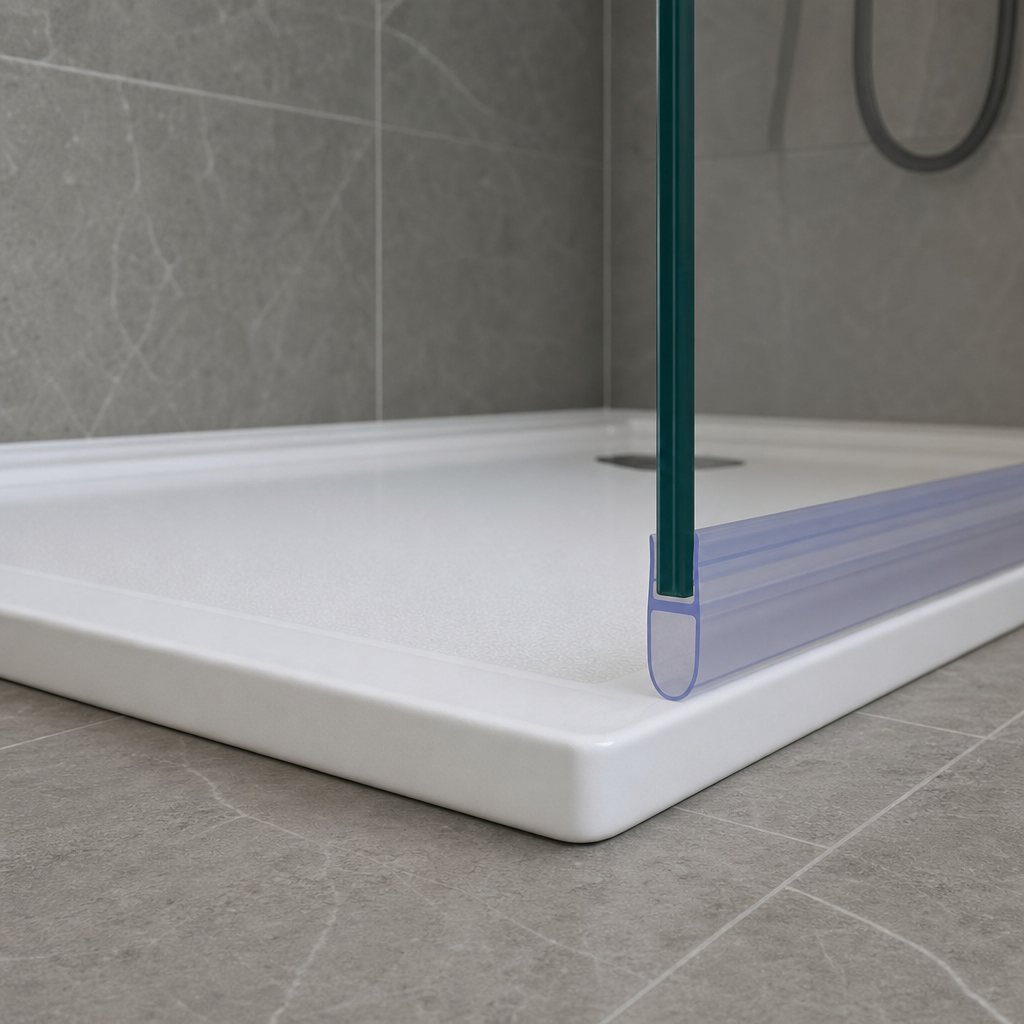 Shower Screen Seal for 6-8mm Glass – Seals 11-16mm Gap
