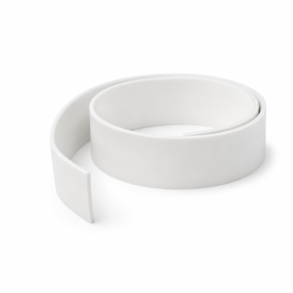 Solid Silicone Rubber Strip 25mm x 1.5mm – 5 Metre Roll