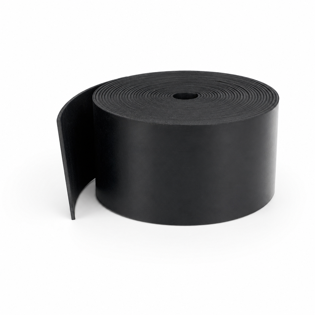 Solid Neoprene Rubber Strip 50mm x 1.5mm – 5 Metre Roll