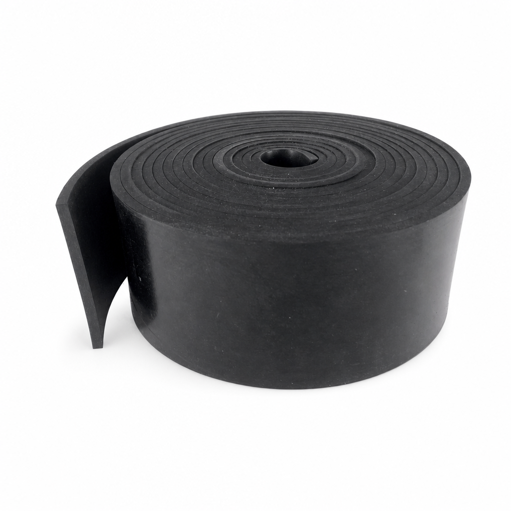 Solid Neoprene Rubber Strip 75mm x 5mm – 5 Metre Roll