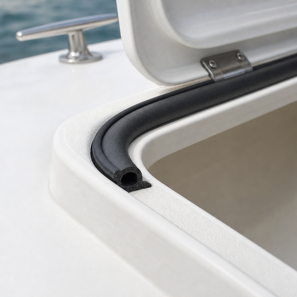 Sponge Rubber P Seal 9.7mm x 6.3mm – Per Metre