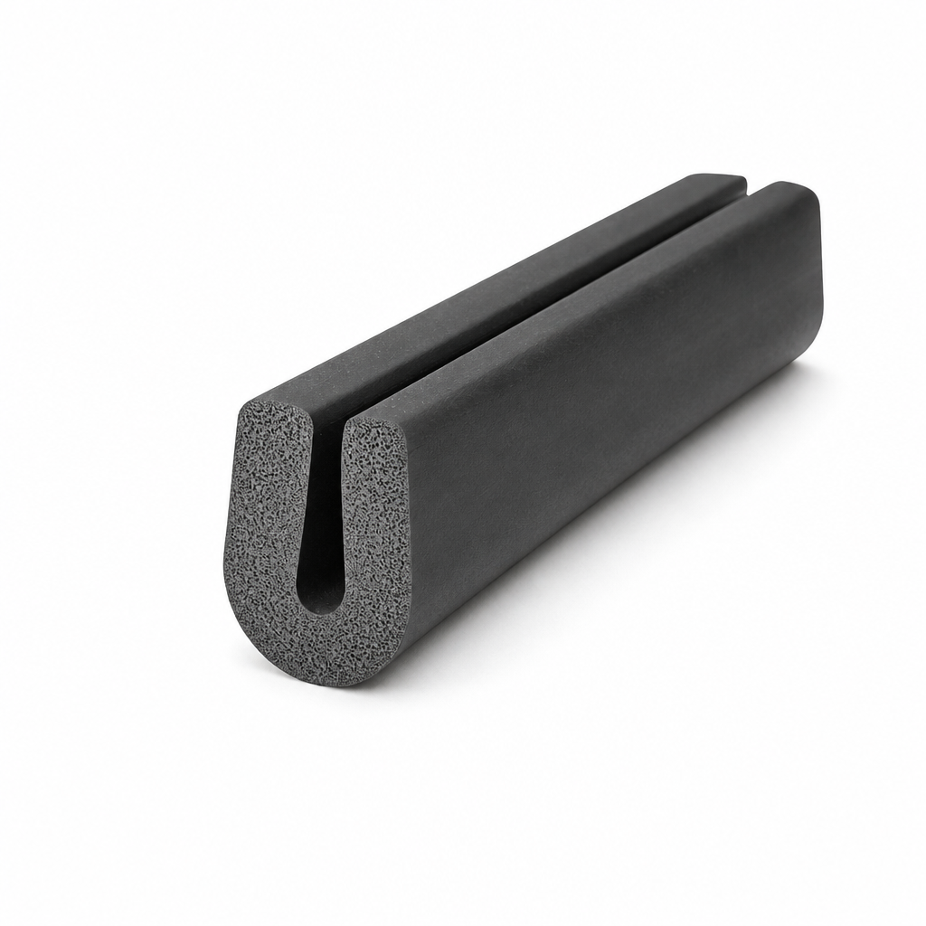 Sponge Rubber U-Section Seal 11.5mm x 16mm – Per Metre
