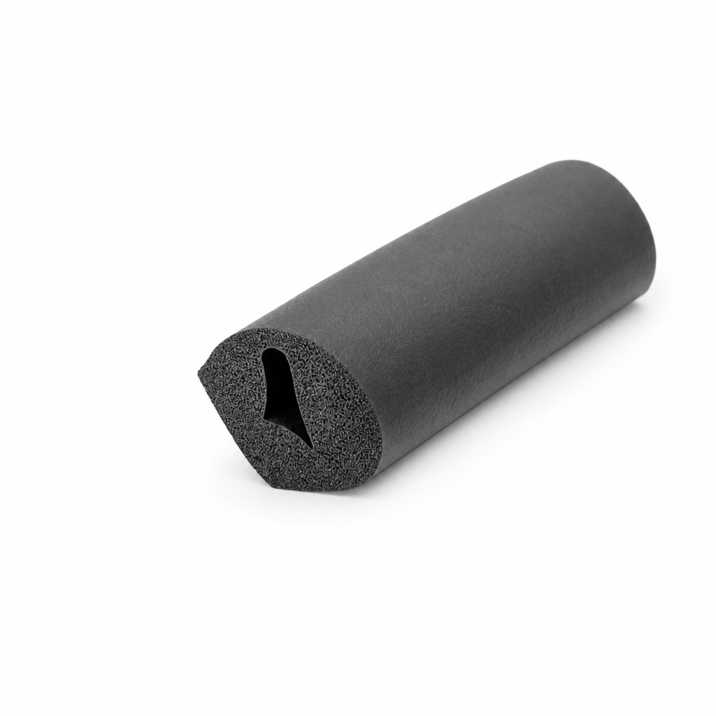 Sponge Rubber D-Section Seal 17mm x 13mm – Per Metre