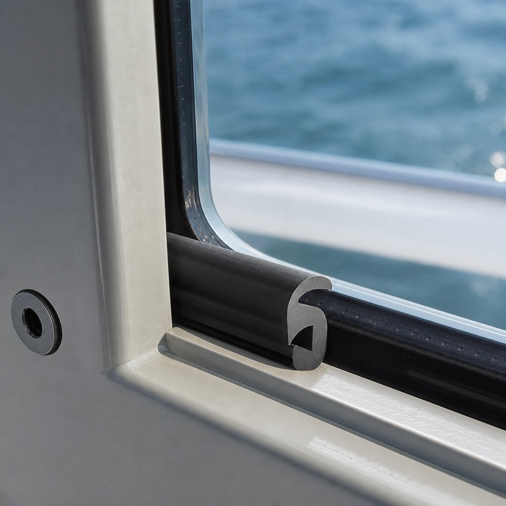 S Shaped Glazing Window Rubber 5mm x 2.5mm – Per Metre