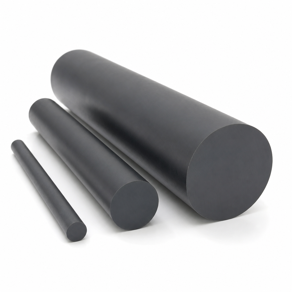 Nylon Rod – 300mm Diameter, Black-Grey, 1000mm Length