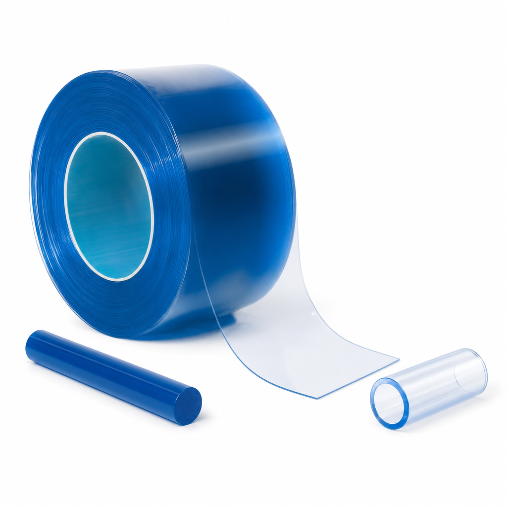 PVC Strip Curtain Full Rolls – 100mm to 400mm Wide