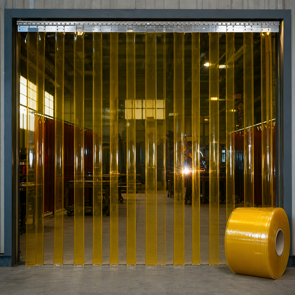 Welding Grade PVC Strip Curtain Roll – 300mm x 2mm x 50m