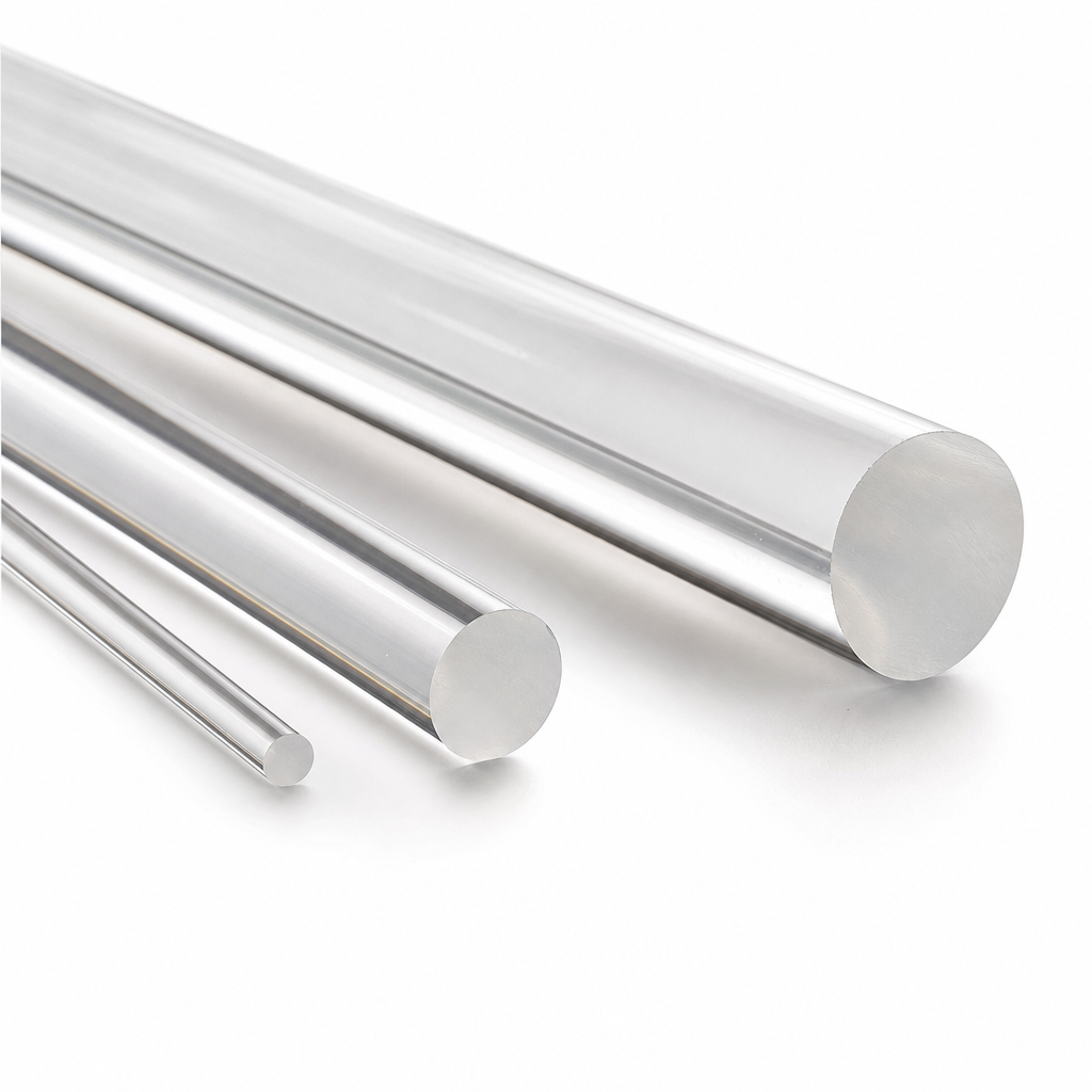 Clear Acrylic Rod – 2mm to 16mm Diameter