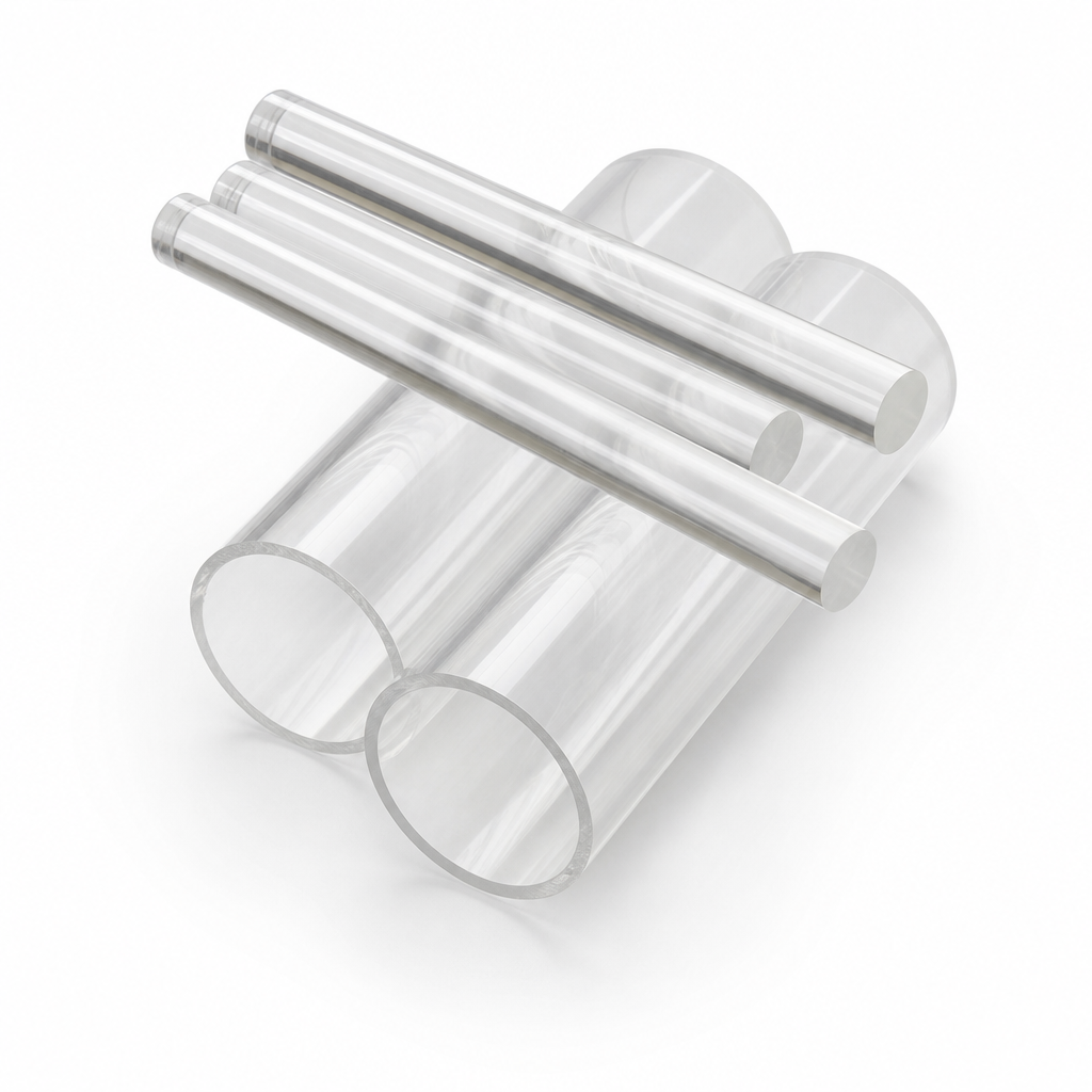 Clear Acrylic Tube – 102mm OD to 115mm OD