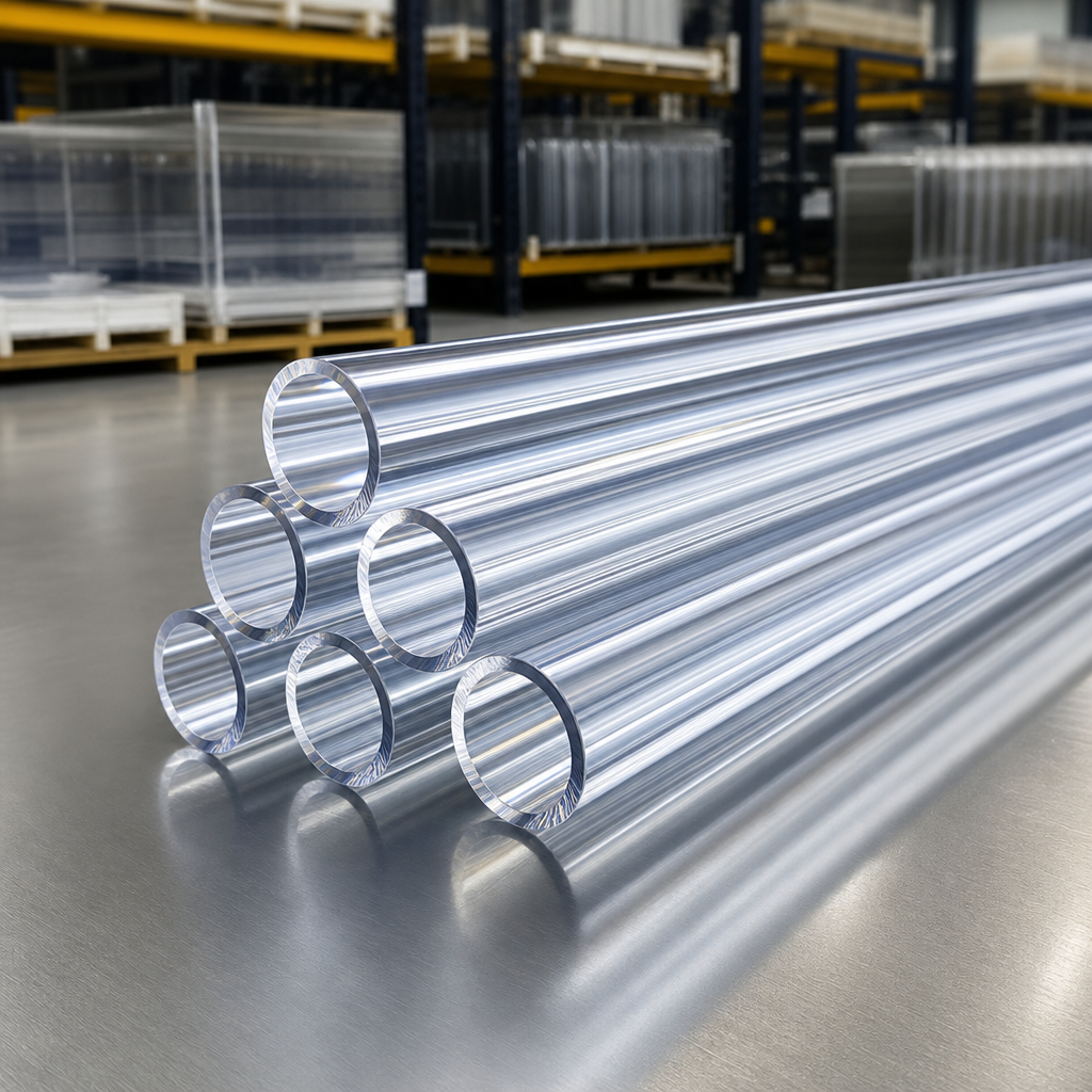 Acrylic Tube – Clear, Extruded: 8mm OD to 25mm OD