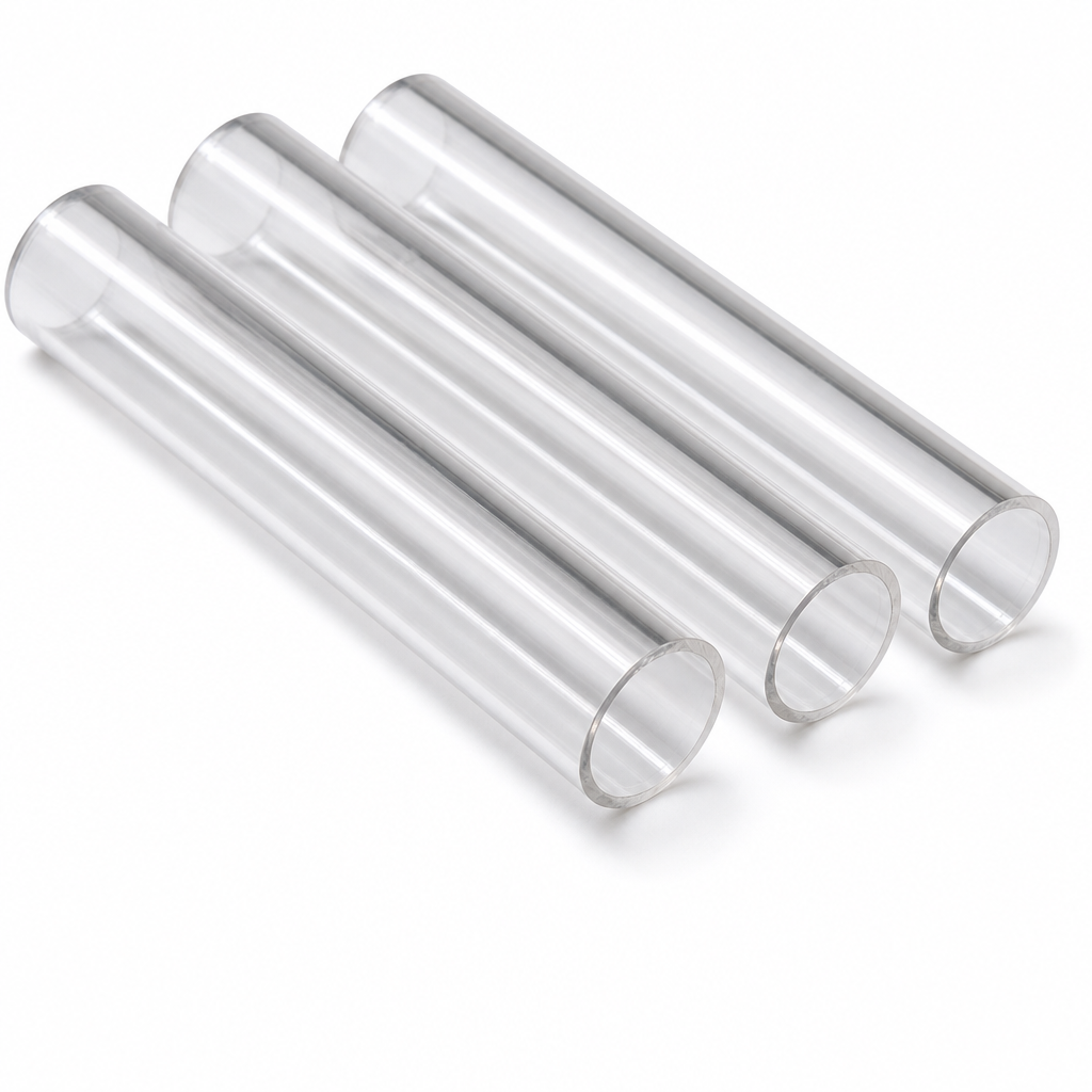 Acrylic Tube – Clear, Extruded: 45mm OD to 60mm OD