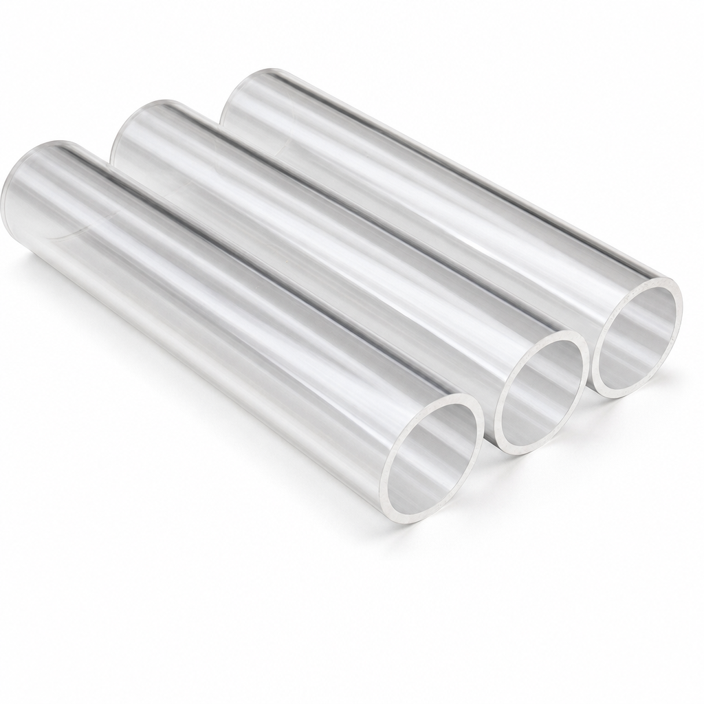 Acrylic Tube – Clear, Extruded: 150mm to 250mm OD