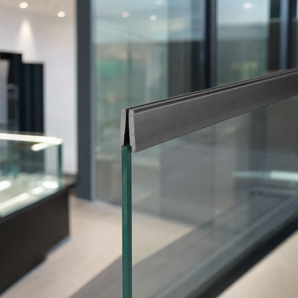 Square U Channel 25mm x 9.6mm – 3mm Panel Edge – Per Metre