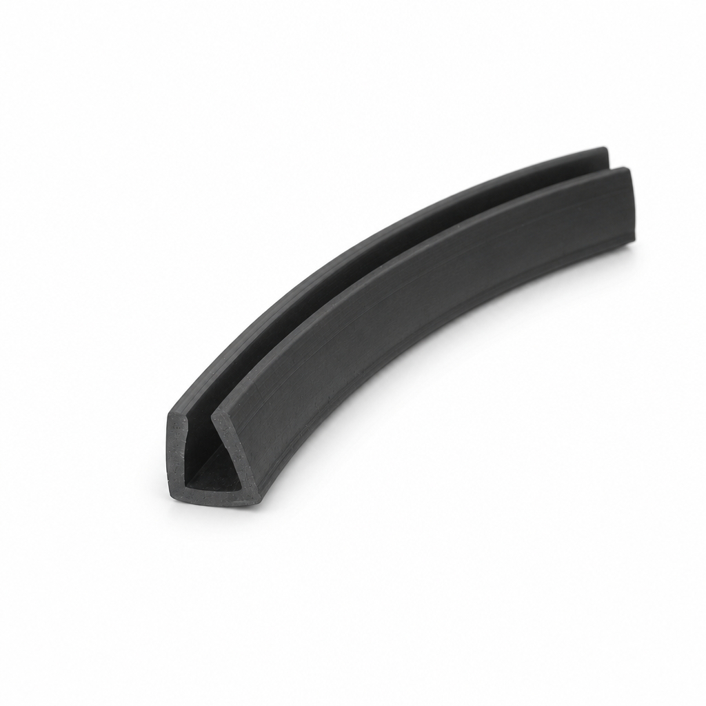 Square U Channel 10mm x 10mm for 6.4mm Panel Edge – Per Metre