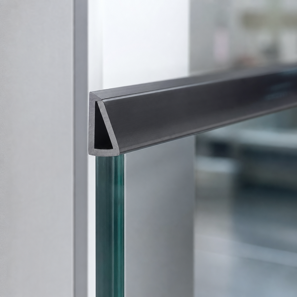Square U Channel 15mm x 9.2mm for 6mm Panel Edge – Per Metre
