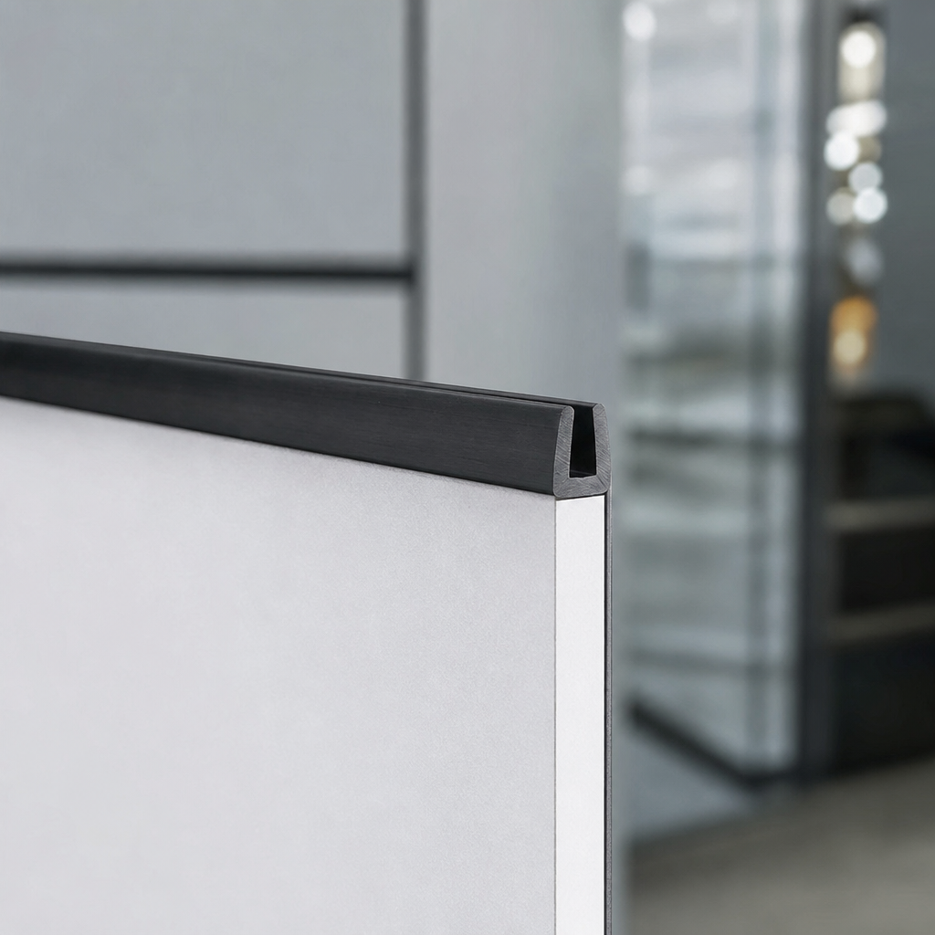Square U Channel 3mm Panel Edge 8mm Height – Per Metre