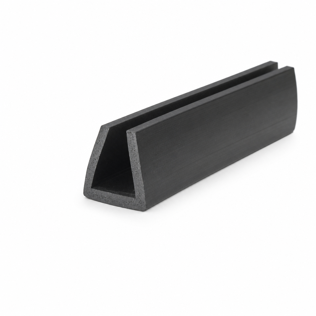 Square U Channel 9mm Panel Edge 13mm High x 12.2mm Wide