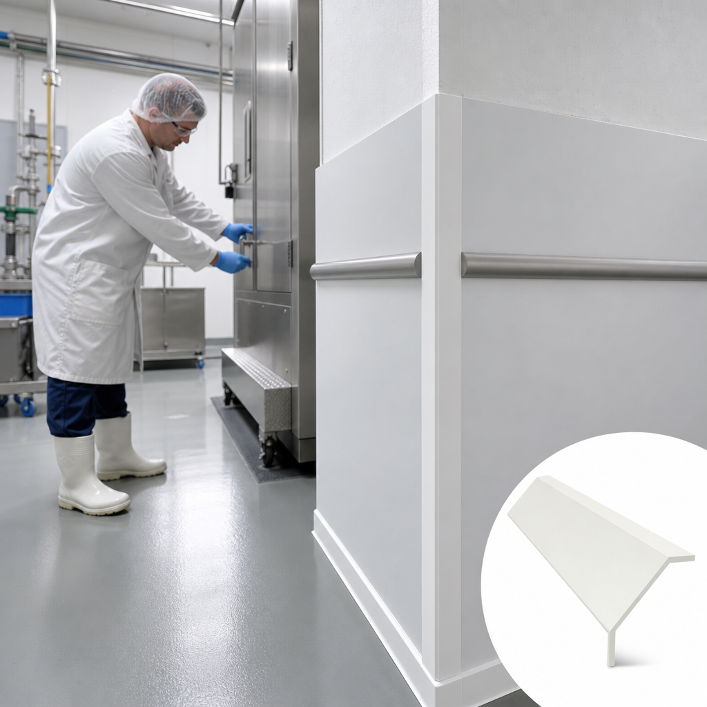 PVC External Angle 2" Satin Brilliant White 2440mm for Wall Cladding