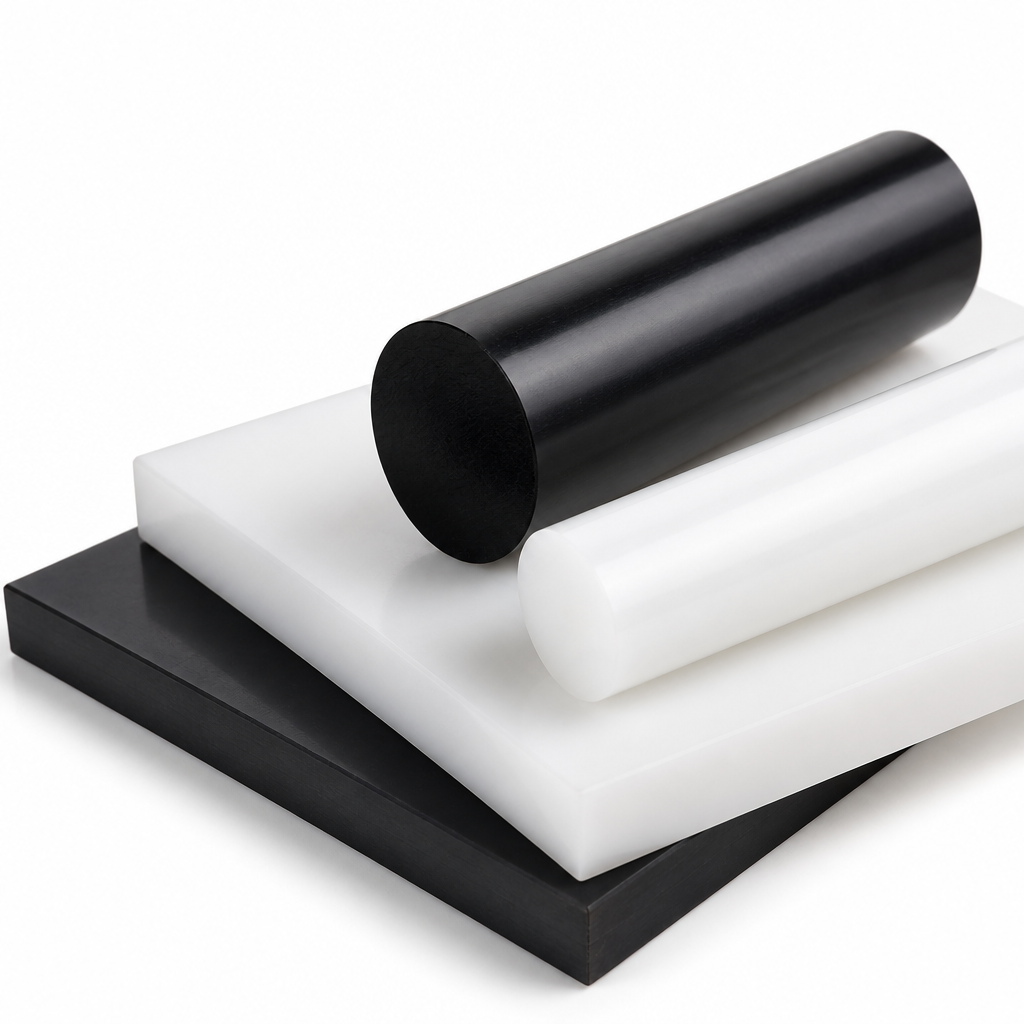 High Density Polyethylene Natural (milky-white) / Black Rod 200mm to 350mm dia for Insulators & sheets