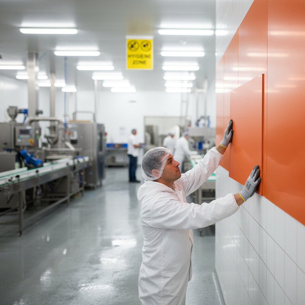 Premium Hygienic Cladding Orange Sheet - Durable PVC Material with High Chemical Resistance and Fire Performance