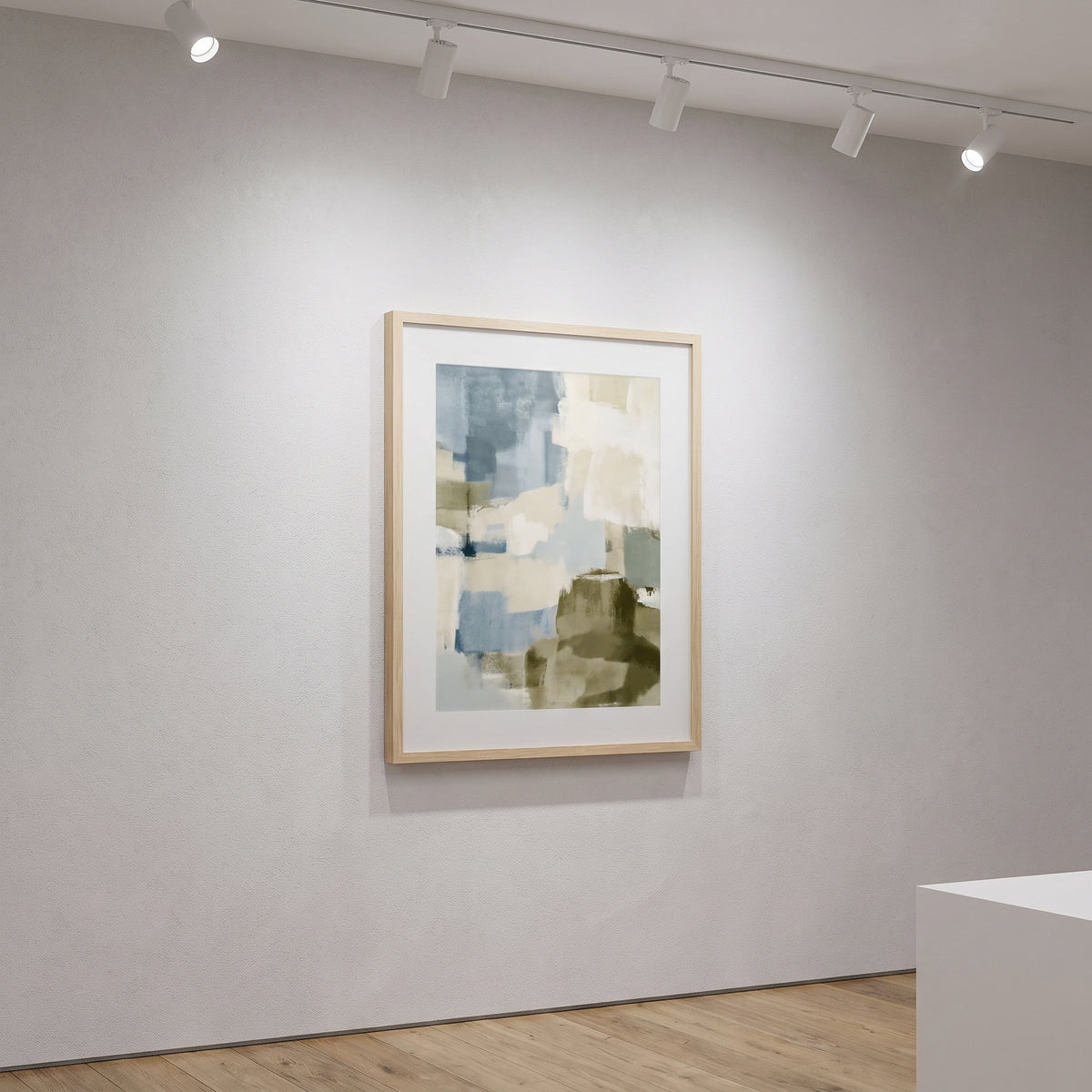 Framed print glazed with anti-glare Perspex Silk acrylic, no reflections under gallery lights