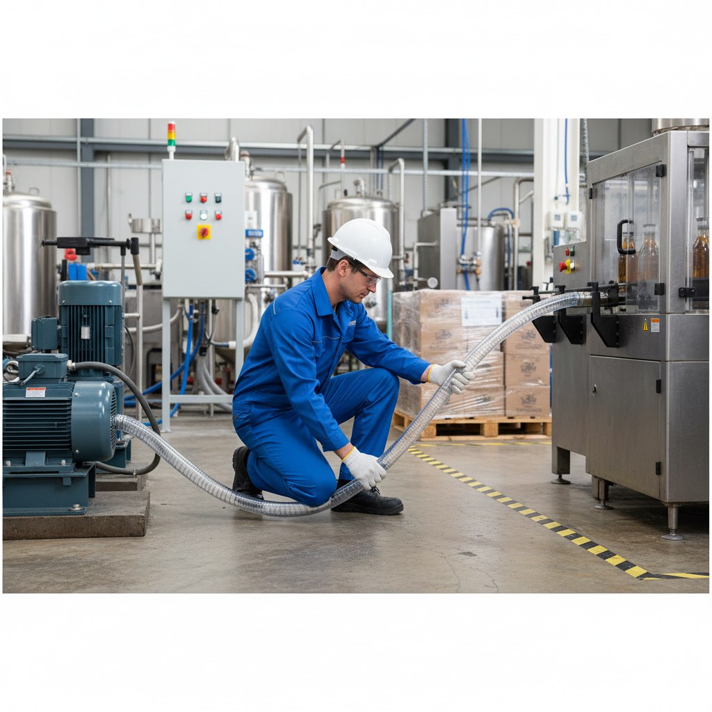 Premium Reinforced Transparent PVC-P Hose with Steel Spiral for Food and Beverage Transfer