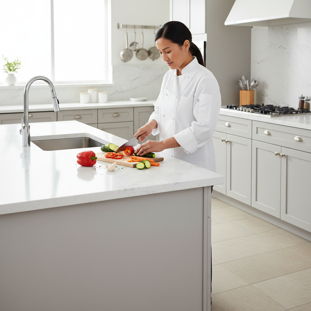 Premium Solid Surface Material - Carrara Lino, High-Performance Acrylic Composite for Versatile Applications