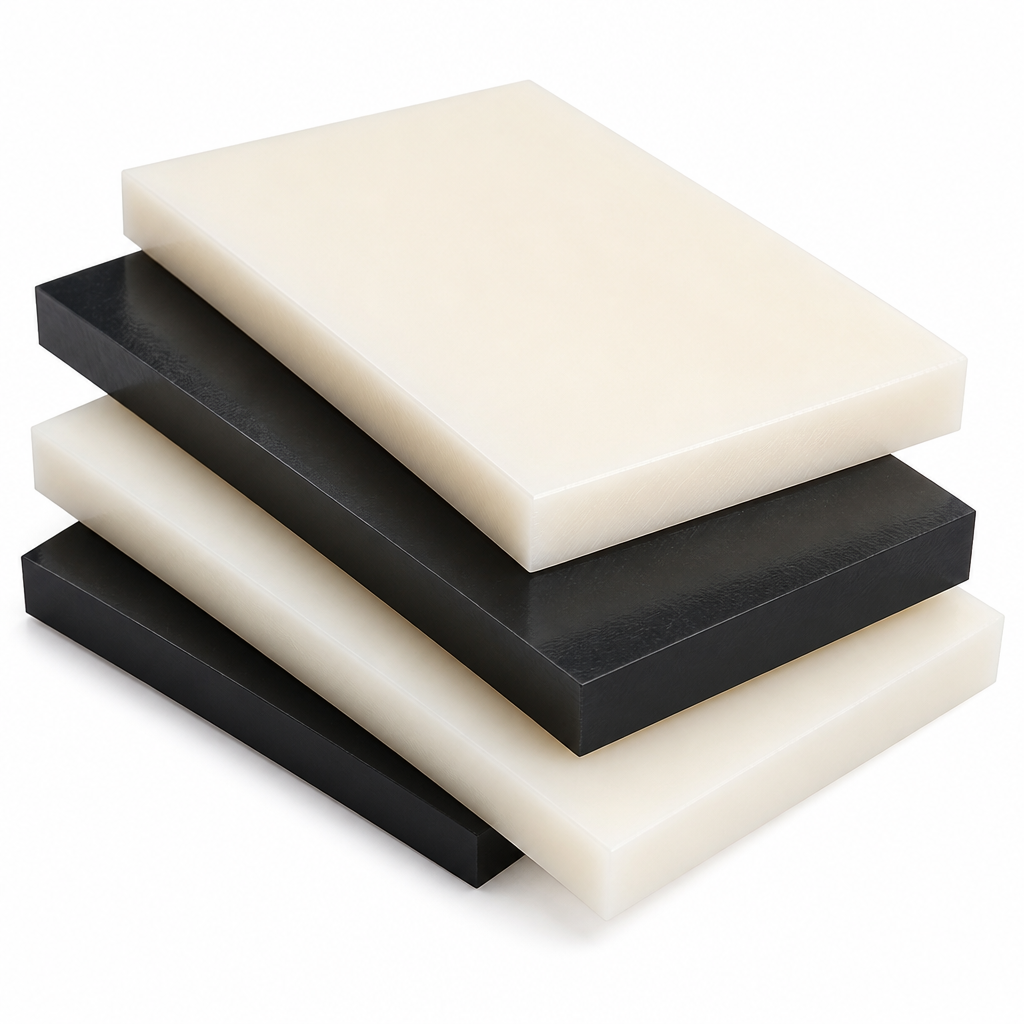 Nylon 6 Natural (ivory) / Black Sheet 10mm to 100mm thick for Bushes & rollers