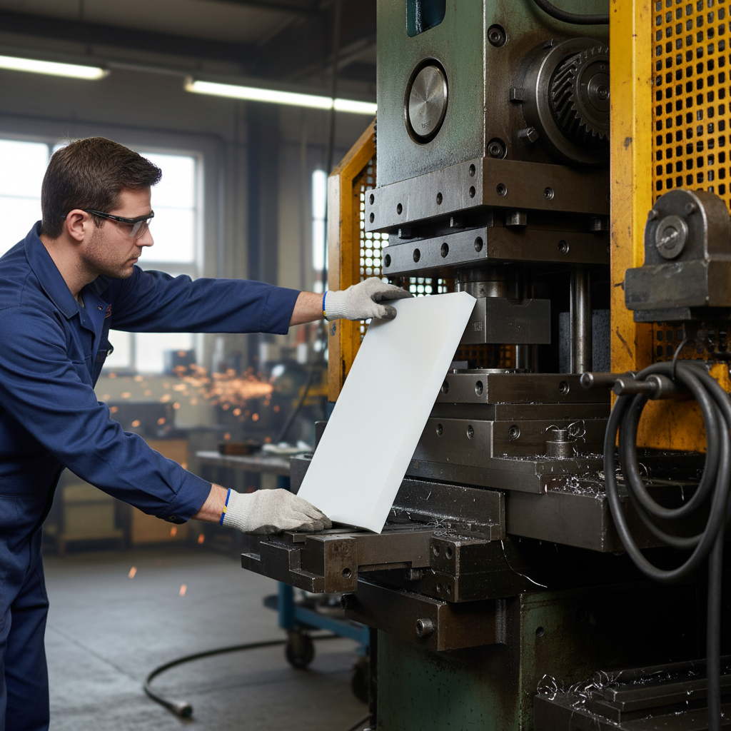Premium High-Performance 25% Glass Filled PTFE Sheet - Durable White Synthetic Fluoropolymer with Enhanced Mechanical Strength