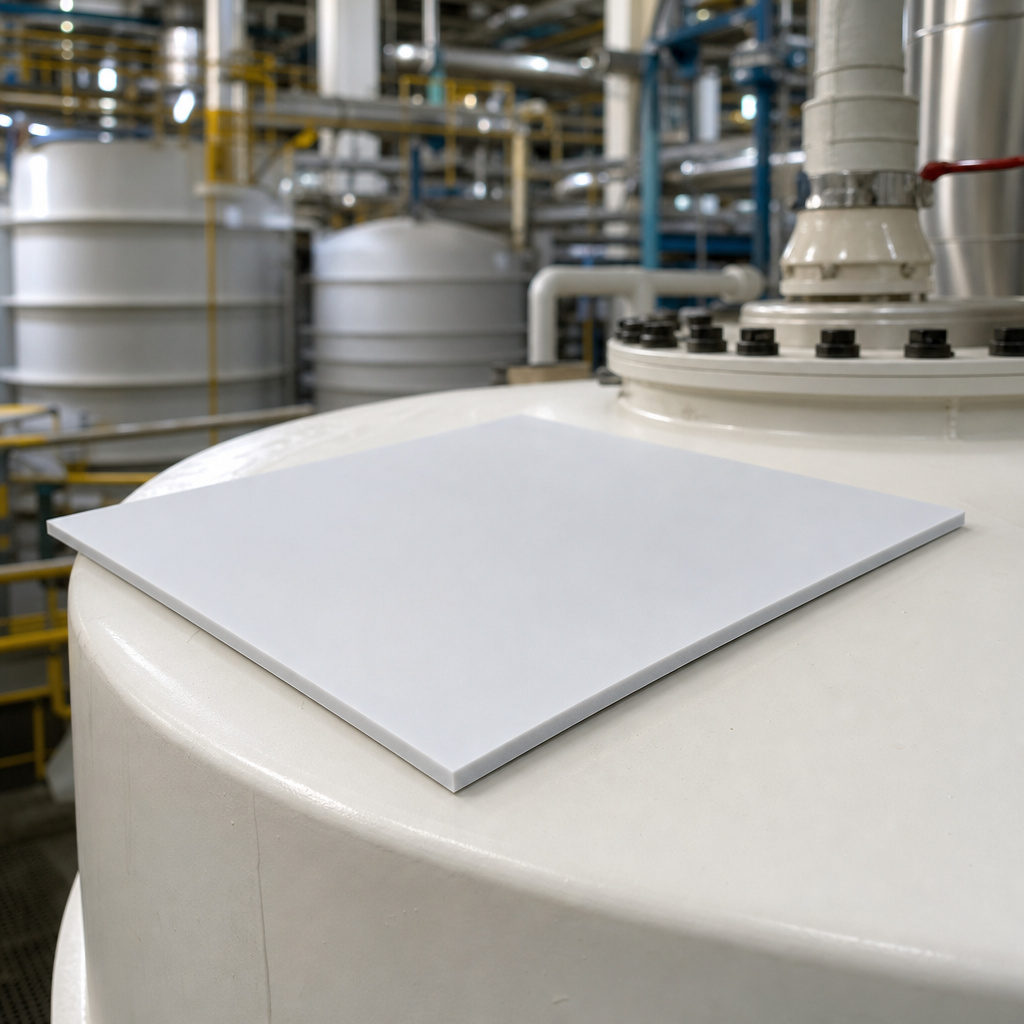 PVDF Sheet 1000 x 500 x 1mm for Chemical Processing 1mm thick