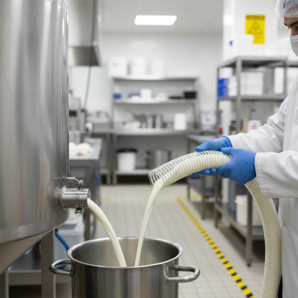 Premium Reinforced TPU Hose for Food Applications - Flexible, Abrasion-Resistant, FDA Compliant