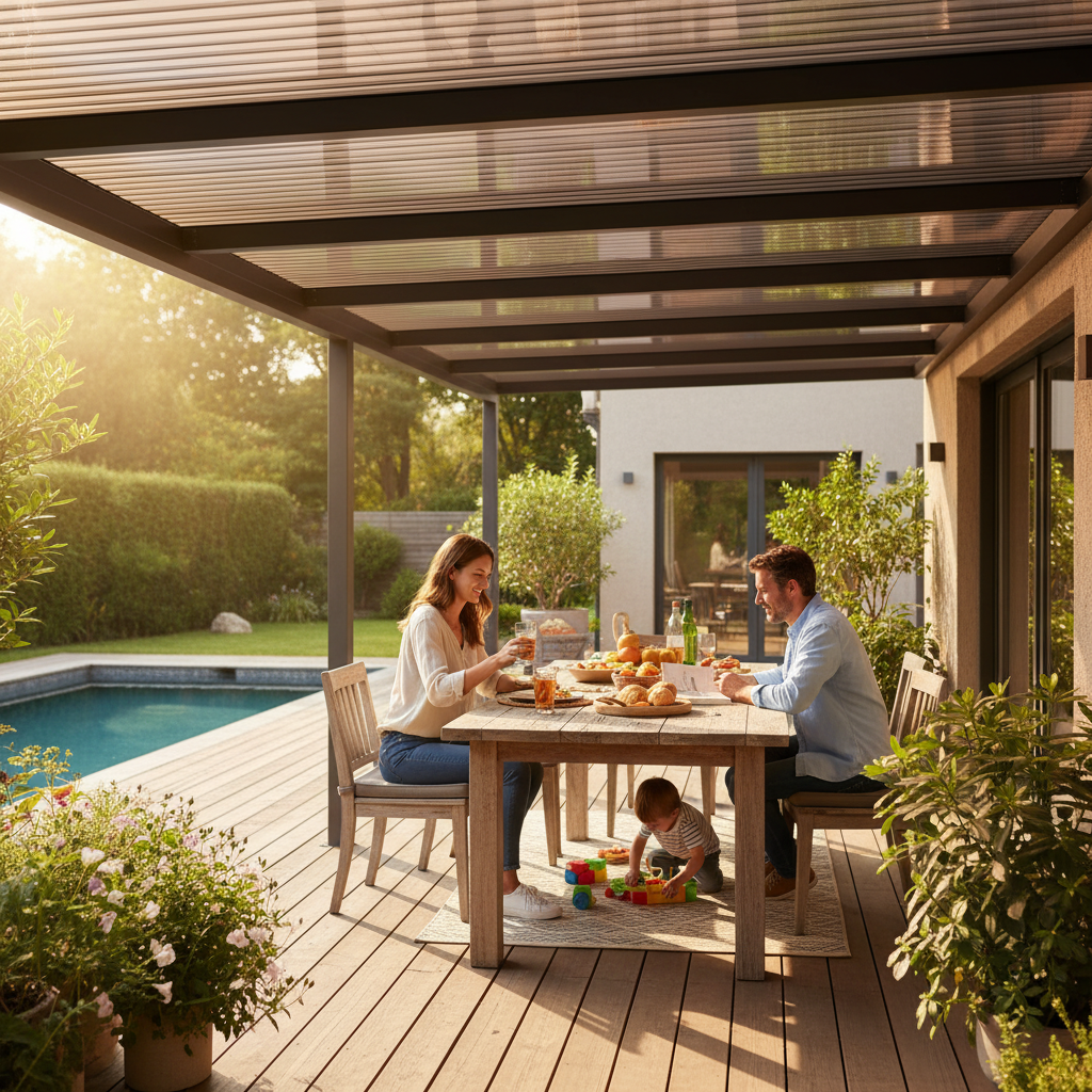 Premium Twinwall Polycarbonate Sheet in Bronze - Lightweight, Impact Resistant, and Insulating for Glazing and Roofing Applications