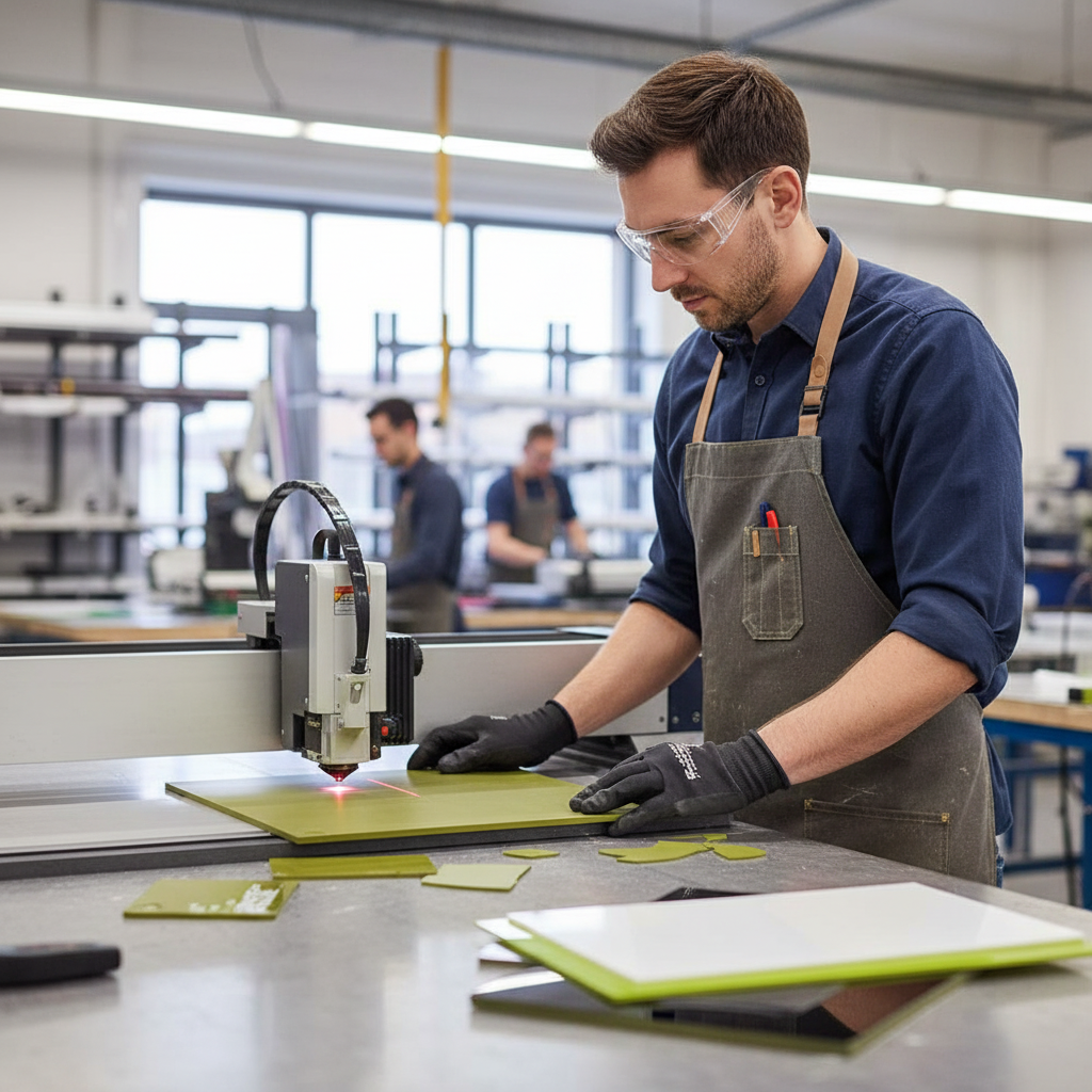 Premium Green Acrylic Sheet with Double-Sided Matt Surface for Interior Design and Signage Applications