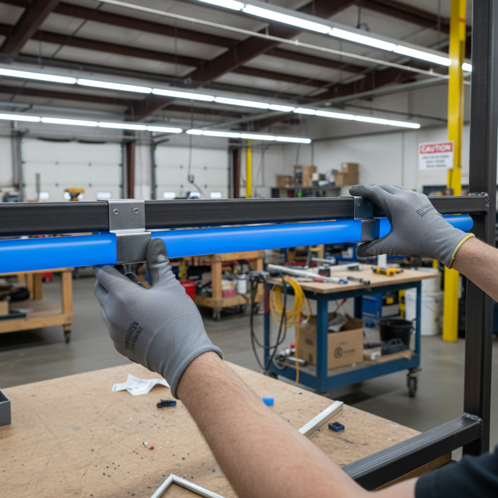 Premium Frosted Blue Acrylic Extruded Tube - Lightweight, Durable, and Weather Resistant for Displays and Design Applications