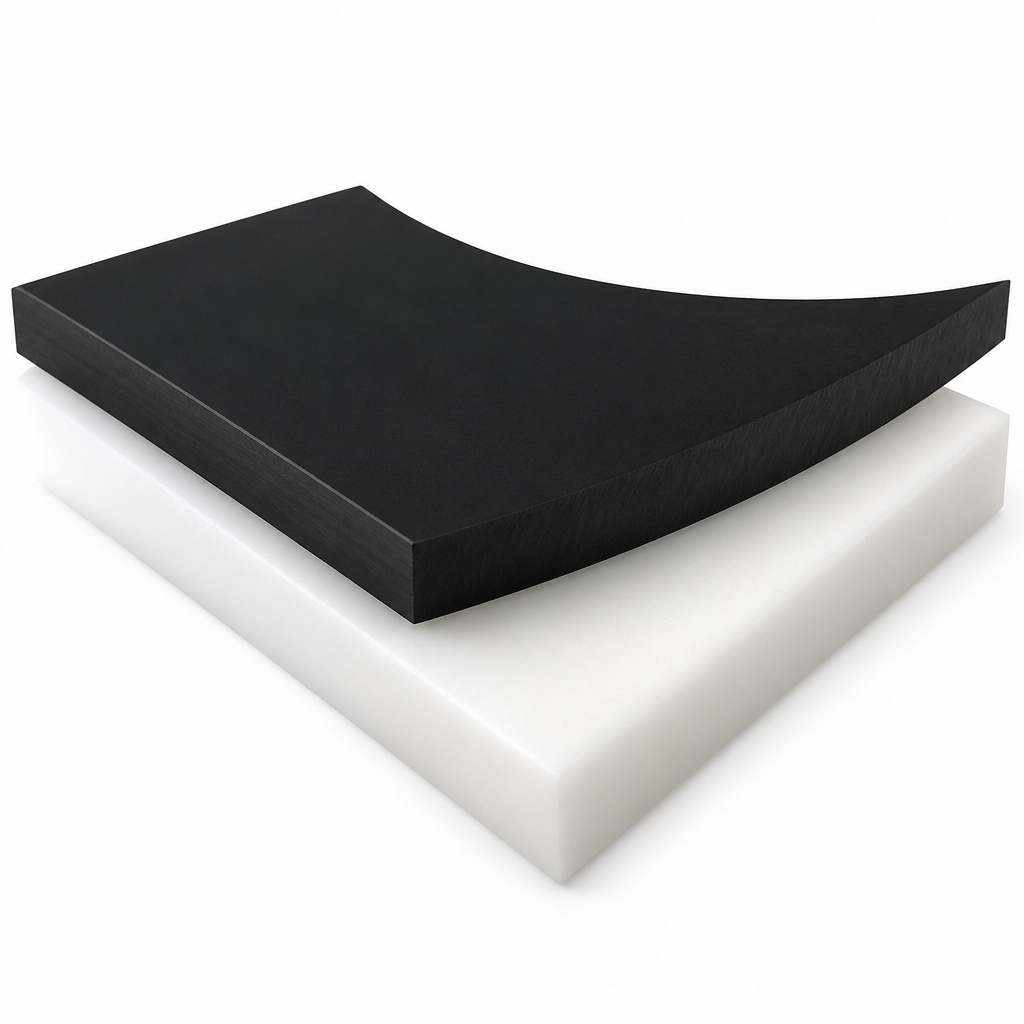 Acetal Copolymer White / Black Sheet 60mm to 100mm thick for Gears, bearings & bushes