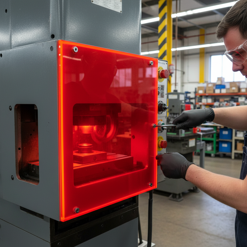 Premium Fluorescent Red Acrylic Sheet with Excellent Durability and Surface Hardness for Interior Design and Signage