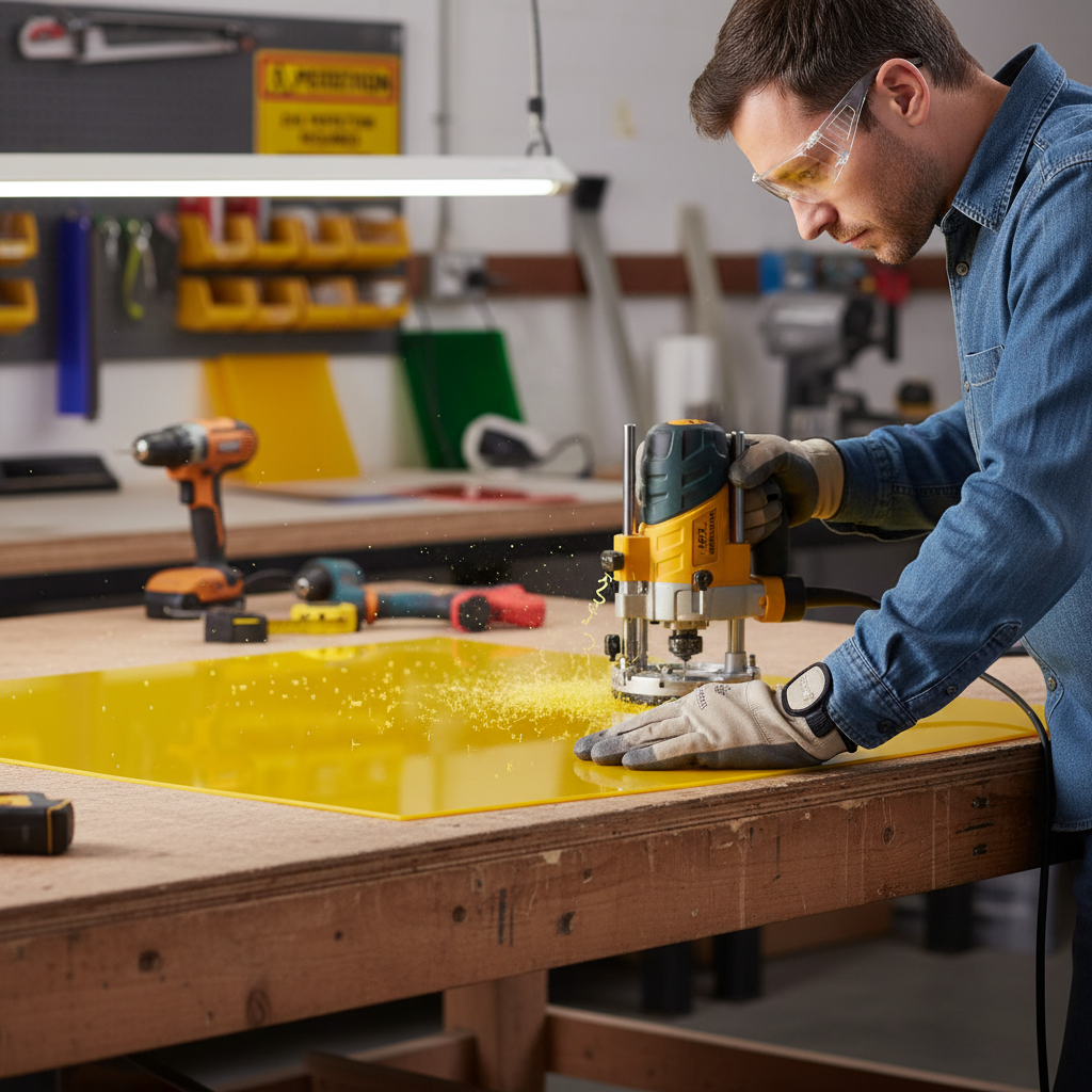 Premium Yellow Acrylic Sheet - High-Performance, Durable, and Versatile for Interior Design and Signage Applications