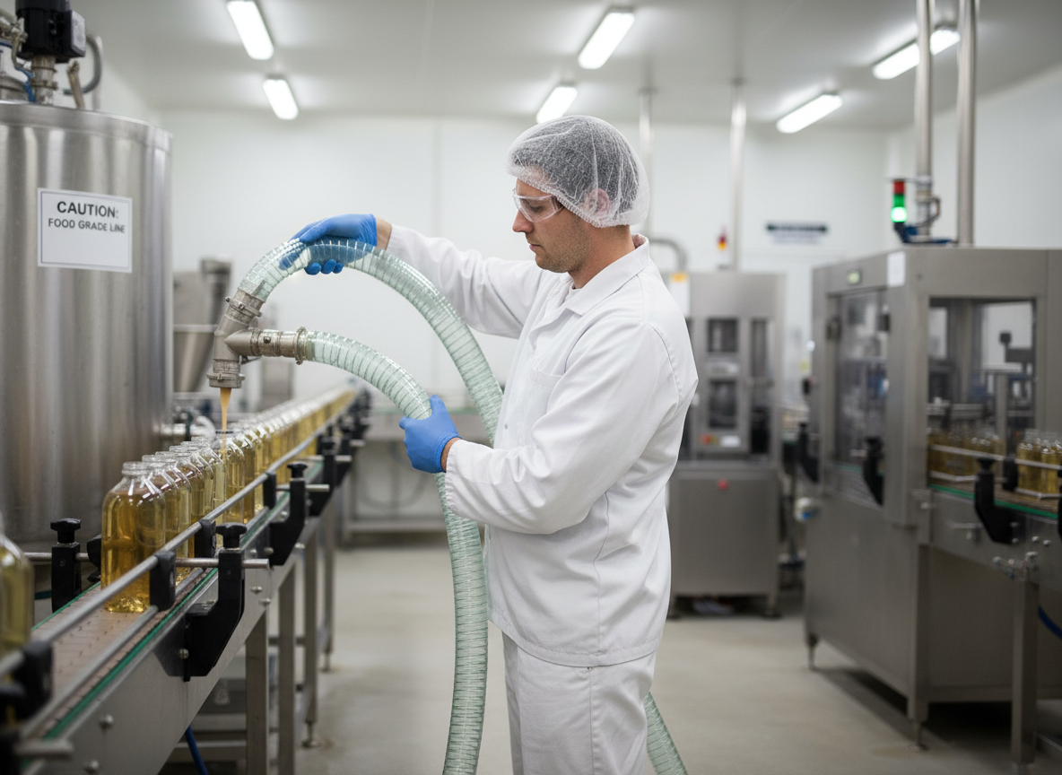 Premium Heavy Duty Soft PVC Hose with Embedded Galvanised Steel Spiral for Food Liquids Suction and Delivery