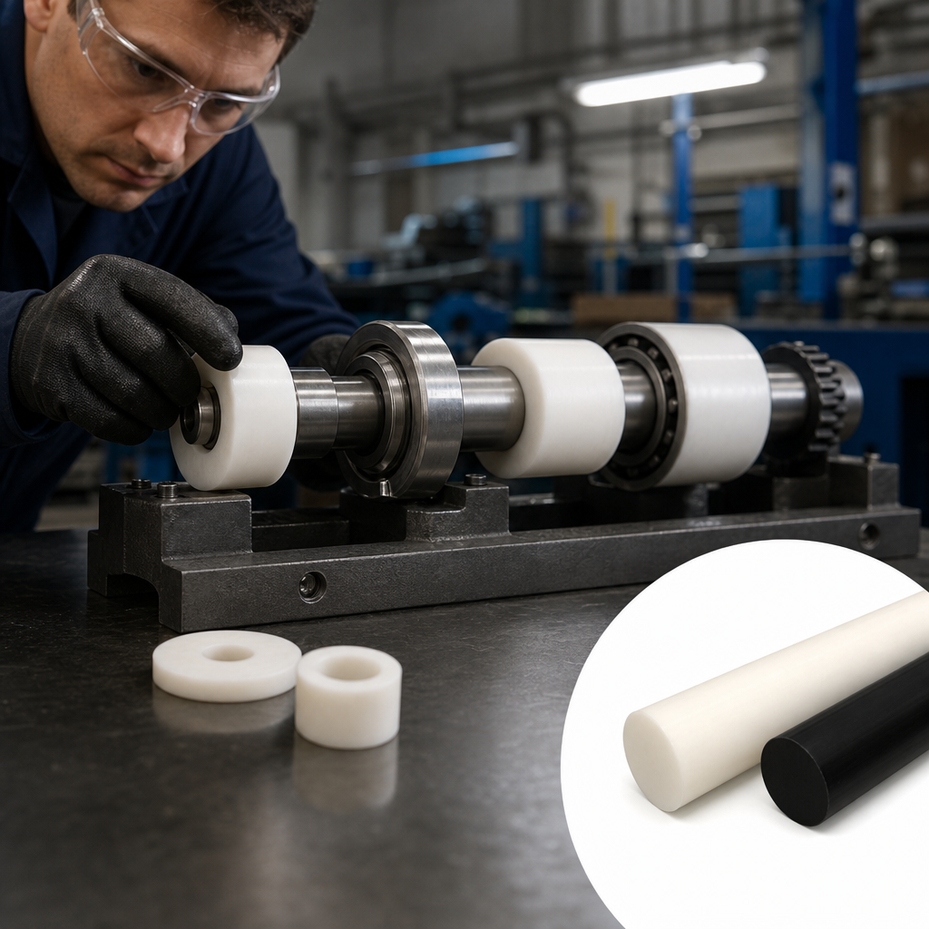Acetal Copolymer White / Black Rod 3mm to 36mm dia for Gears, bearings & bushes