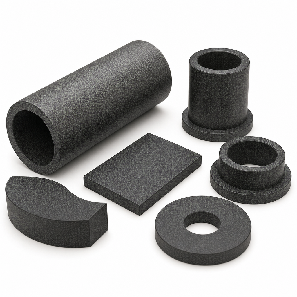 Nylatron GSM Black-grey Rod 50mm to 130mm dia for Bushes & cams