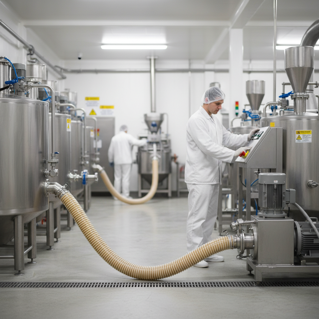 Premium Reinforced TPU Hose for Food Applications - Flexible, Abrasion-Resistant, FDA Compliant