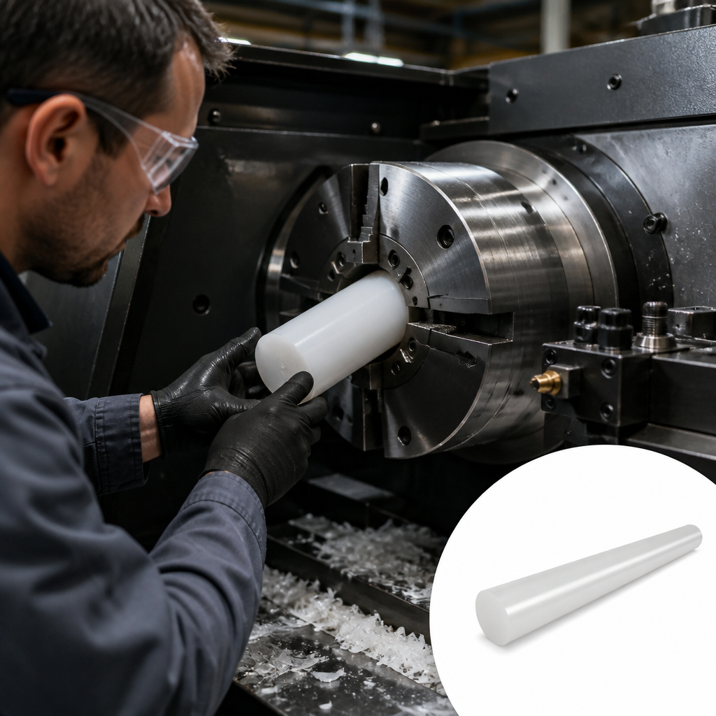 Polypropylene Natural Rod for Chemical Applications 10mm to 225mm diameter