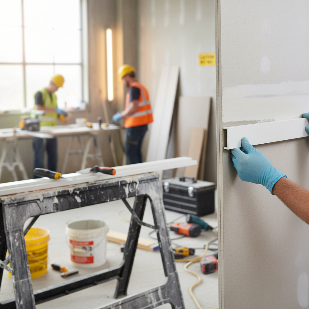 Premium Plastic PVC White Angle Trim - 75m Pack with 25 x 3m Size for Corner Protection and Trimming Applications