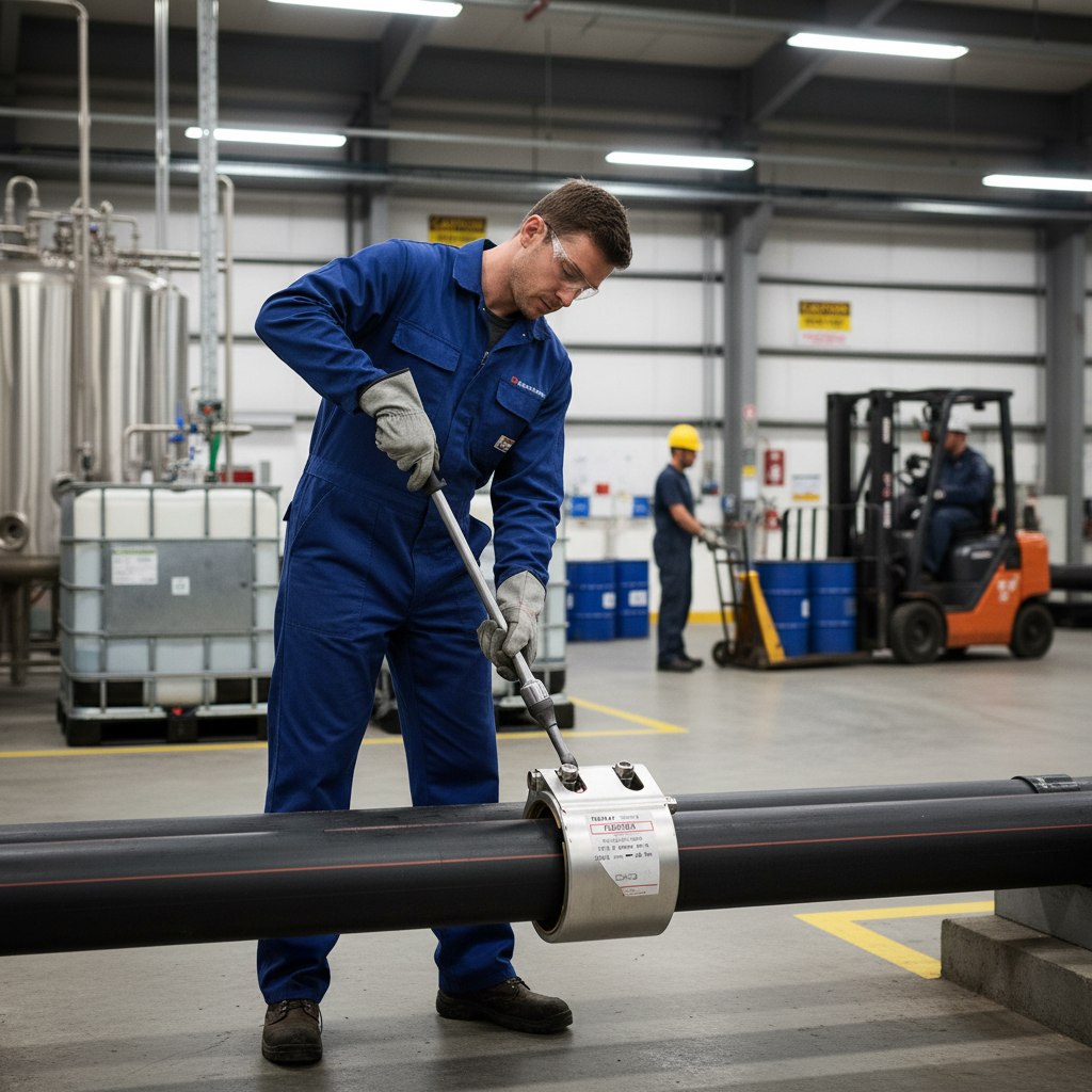 Professional Type II Plastic Coupling for Below Ground Connections with Multiple Seal Gasket for Secure Pipe Joining