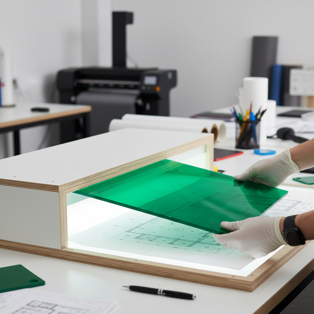 Premium Green Acrylic Sheet - High-Performance, Durable, and Versatile for Interior Design and Signage Applications